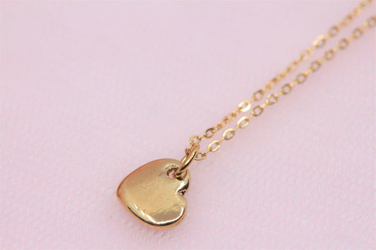 Gingko chain necklace and gold-plated flowers, brass chain gilded with fine gold Sylvia